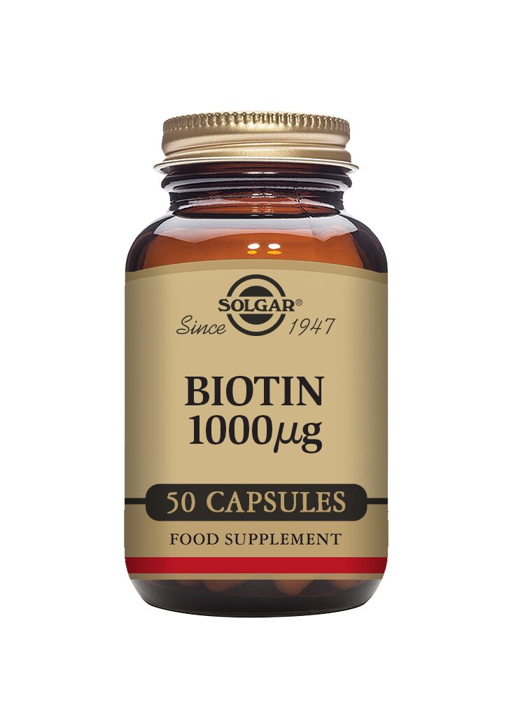 Solgar’s Biotin 1000 ug uden salt, sukker og stivelse. Vores biotin kosttilskud er vegansk. Læs mere om vores vitamin tilskud her.